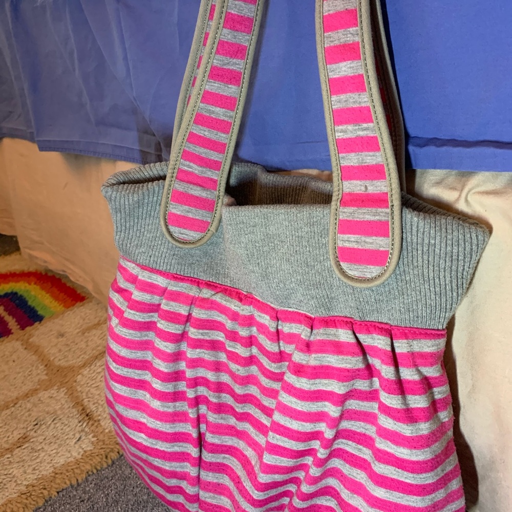 Spring Pink and Grey purse - Picture 3 of 5